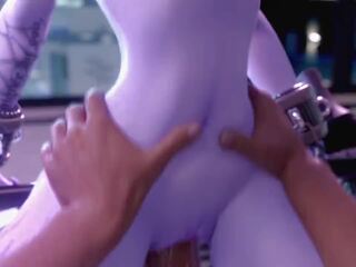 Widow خادمة ركوب الخيل ل هائل بيتر و يحصل على creampied