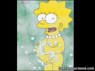 Lisa simpson dildos kendini ve squirts tüm üzerinde the yer