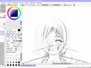 Hentai speed drawing - część 2 - inking