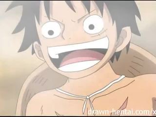 Ena kos hentai - luffy predtekmovanje up nami