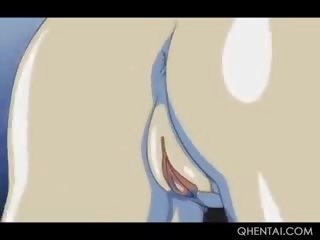 Hentai blu dai capelli bambola prende hardcore sbattuto da suo fratello