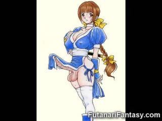 Futanari การ์ตูน ตนเอง ทรีทเมนท์ดูแลผิวหน้า!