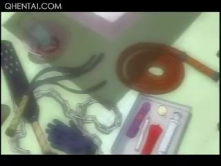 エロアニメ ベイブ 女 おもちゃ ハード ととも​​に バイブレーター と ホット candles