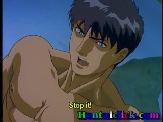 Innocente hentai gay stallone prende caldi gangbanged