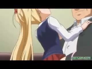 Prsnaté hentai školáčka assfucked v the trieda