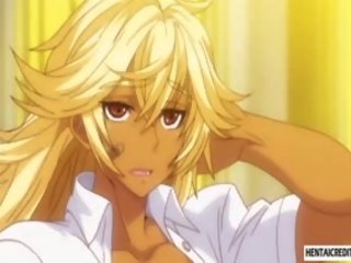 Hentai blondie brutálisan gangbanged