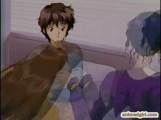 Hentai laska mający ciężko seks z shemale anime