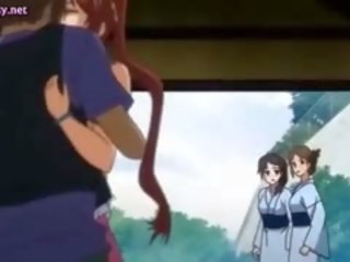 Plachý anime fajnová dostane klitoris třel