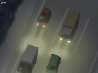 Seksowne anime kurewka przejazdy ogromny buc
