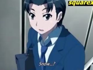 Honing snow-teen anime heet neuken en cuming
