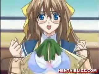 Hentai studentessa prende succhiare cazzo e scopata