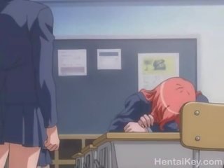 Hentai schoolmeisje met lul