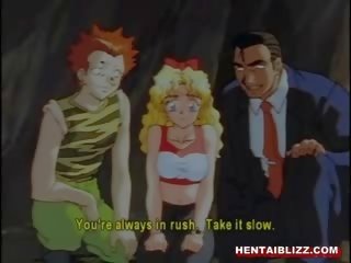 Blondīne hentai grūti gangbang uz the cave