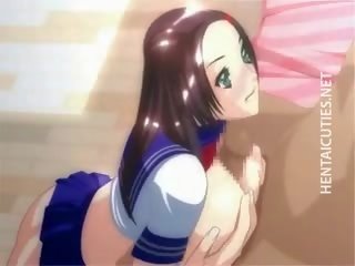 Hot Anime Bitch Gives Head And Titjob