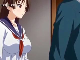 L'anime fille en uniforme soufflage grand bite