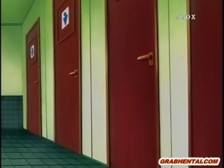 ロープ エロアニメ ママ dildoed wetpussy で ザ· トイレ