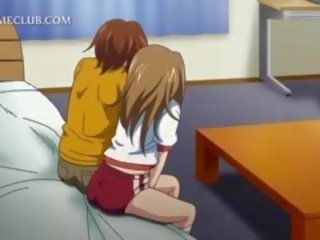 Anime gimnas mendapat payu dara dan pantat/ punggung disapu dalam dekat