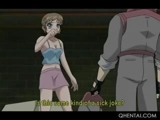 Hentai cô gái trong to ngực được cô ấy mưa âm hộ đập tan trong dây thừng