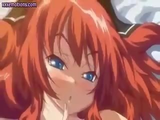 Redhead Hentai Teasing Hard Dick