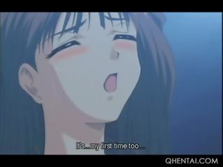 To meloned hentai con nhộng thổi và cưỡi ngựa một thứ cuốc đến cực khoái