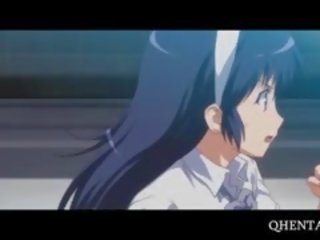 Pussy Flashing Hentai School Girl Banged Upskirt