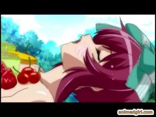 E lezetshme anime transvestit shërbyese bythë qirje
