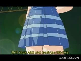 Hentai querida duplo penetrado em gangbang