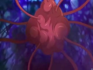 Pinkhead diáklány döngölt által szemérmetlen tentacles