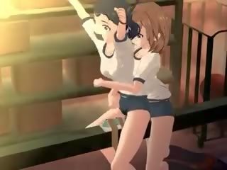 Hentai seks skllav merr seksualisht torturuar në 3d anime