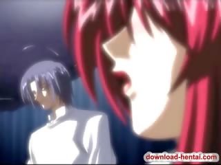 Tied hentai babeh gets screwed up badly