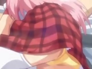 Petite Anime Schoolgirl Blowing Large Cock In Close-up