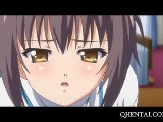 Innocent hentai girl sucks her first cock