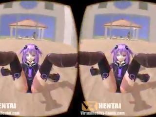 Hyperdimension neptunia - màu tím tim trong 3d sbs