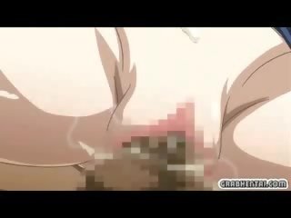 Pechugona hentai niñas gangbanged y corrida interna