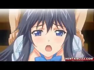 Японська студентка аніме груповий секс і кінчання