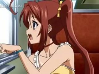 Si rambut merah anime pemudi mendapat faraj taken oleh berkuat kuasa dalam keretapi