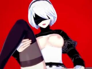 Yorha 2b loses 她的 virginity - nier automata