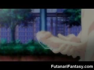 Futanari hentai toon shemale anime manga tranzistors multene animācija dzimumloceklis loceklis transseksuāls sperma trakas dickgirl hermafrodīts