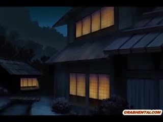 Japanisch anime schwer feucht muschi gefickt im die dunkel nacht