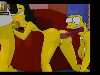 Simpsons الاباحية مجموعة من ثلاثة أشخاص