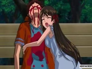 Apanhada hentai gaja fica brutalmente fodido por tentáculos