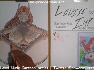 Coloring Louise the Imp at Darkprincearmon Art: HD x rated video 55