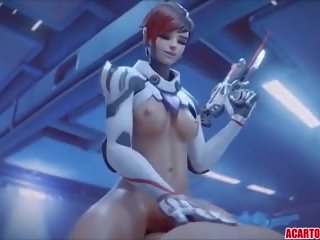 Overwatch porn Compilation with Dva and Widowmaker: sex film 64