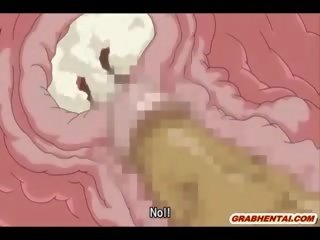 Bigboobs hentai nóng cưỡi tinh ranh và creampie