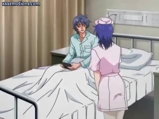 Anime krankenschwester schnecke wird samenplasma