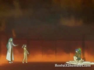 Kyut buhok na kulay kape anime dalagita makakakuha ng teased sa pamamagitan ng a berde buhok sheboy