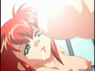 Hentai anime schoolgirl violated by doppelganger
