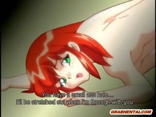 Redhead Hentai Hard Tentacles Poking