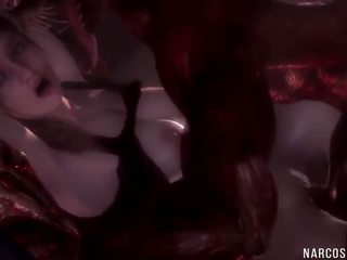 Brunette 3D enchantress Getting Fucked by Big shaft Compilation