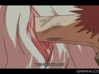 Kagulat-gulat hentai ginintuan ang buhok alipin puke pounded sa close-up